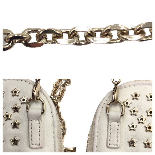 Dior Shoulder Bag S0872BNHB leather White GoldMetal Shoulder Bag Phone Pouch Phone Case Lady Dior Women Used Authentic