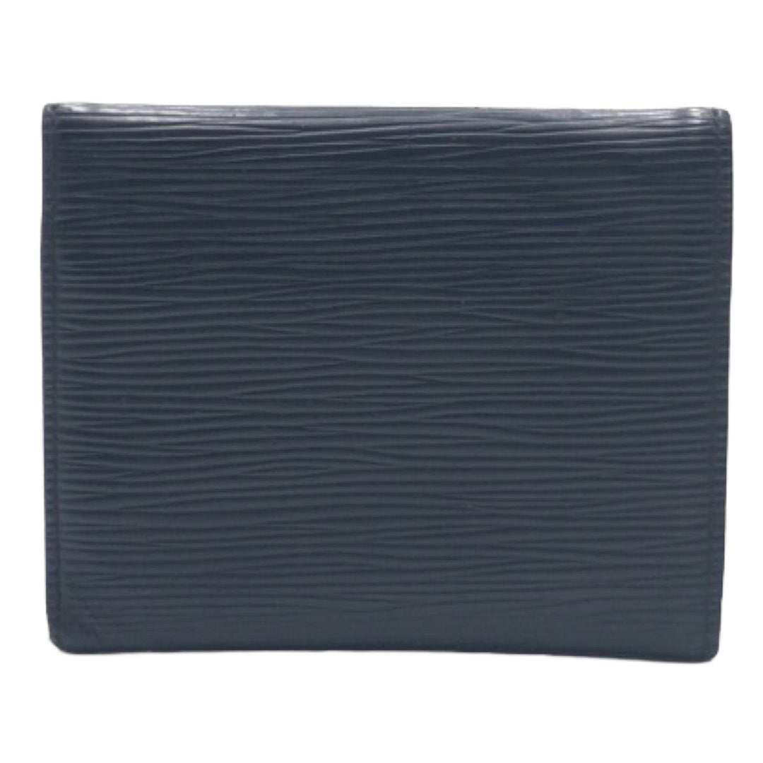 LOUIS VUITTON Tri-fold wallet M62173 Epi Leather Black Silver Metal Tri-fold wallet Compact wallet Epi Portefeuille Victorine Women Used Authentic