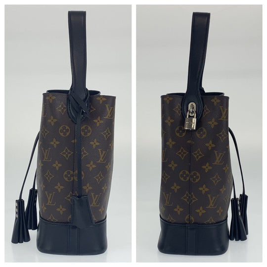 LOUIS VUITTON Shoulder Bag M94542 PVC Brown Black SilverMetal Shoulder Bag handbag Monogram Idol NN14GM Women Used Authentic