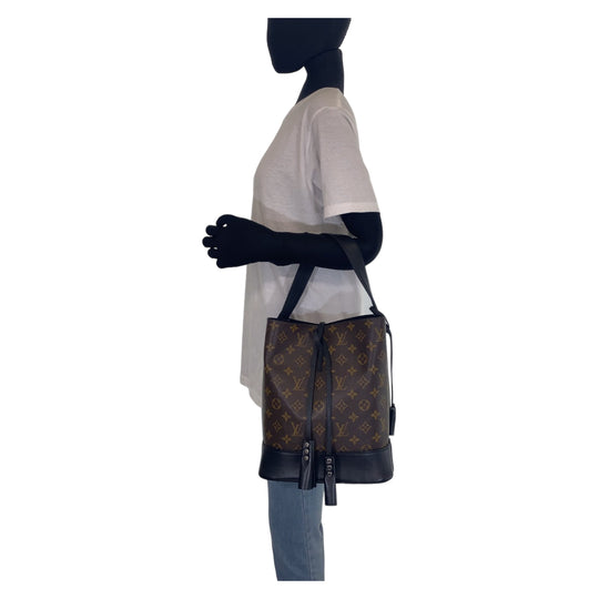 LOUIS VUITTON Shoulder Bag M94542 PVC Brown Black SilverMetal Shoulder Bag handbag Monogram Idol NN14GM Women Used Authentic