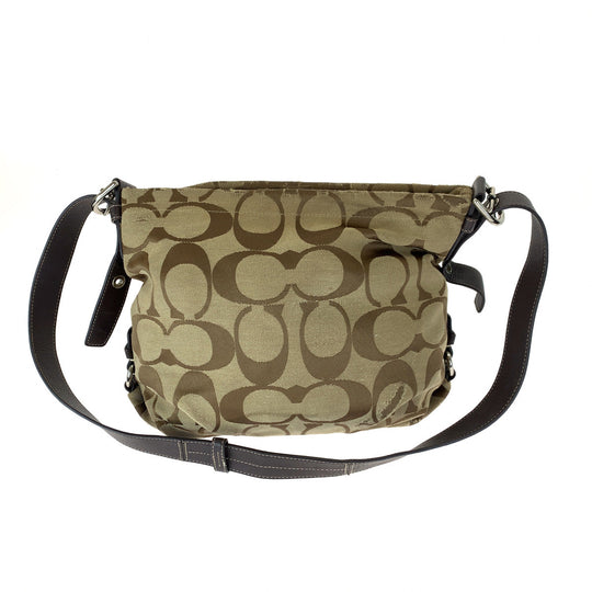 COACH Shoulder Bag F15067 canvas Brown Signature