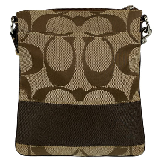 COACH Shoulder Bag canvas beige Signature