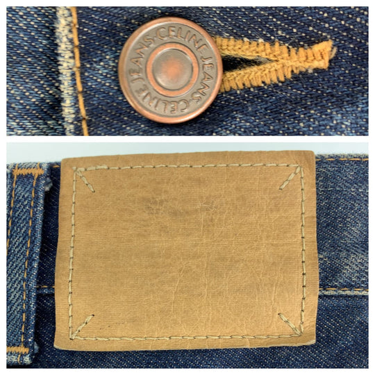 CELINE Denim pants M_SK_004 cotton Blue indigo Denim pants, long pants, jeans Edith Reman mens 29 Used Authentic