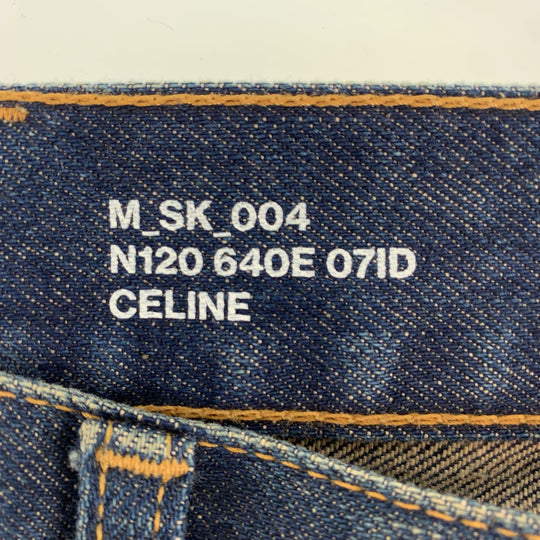 CELINE Denim pants M_SK_004 cotton Blue indigo Denim pants, long pants, jeans Edith Reman mens 29 Used Authentic