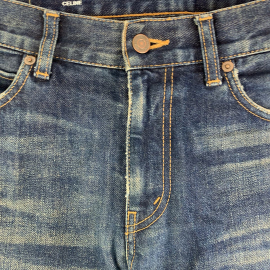 CELINE Denim pants M_SK_004 cotton Blue indigo Denim pants, long pants, jeans Edith Reman mens 29 Used Authentic