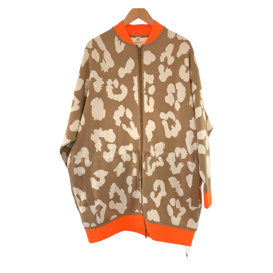 HERMES sweat 2H2816DR Silk, Polyester Brown orange Jackets Cardigans Jerseys twill laine Women 34 Used Authentic