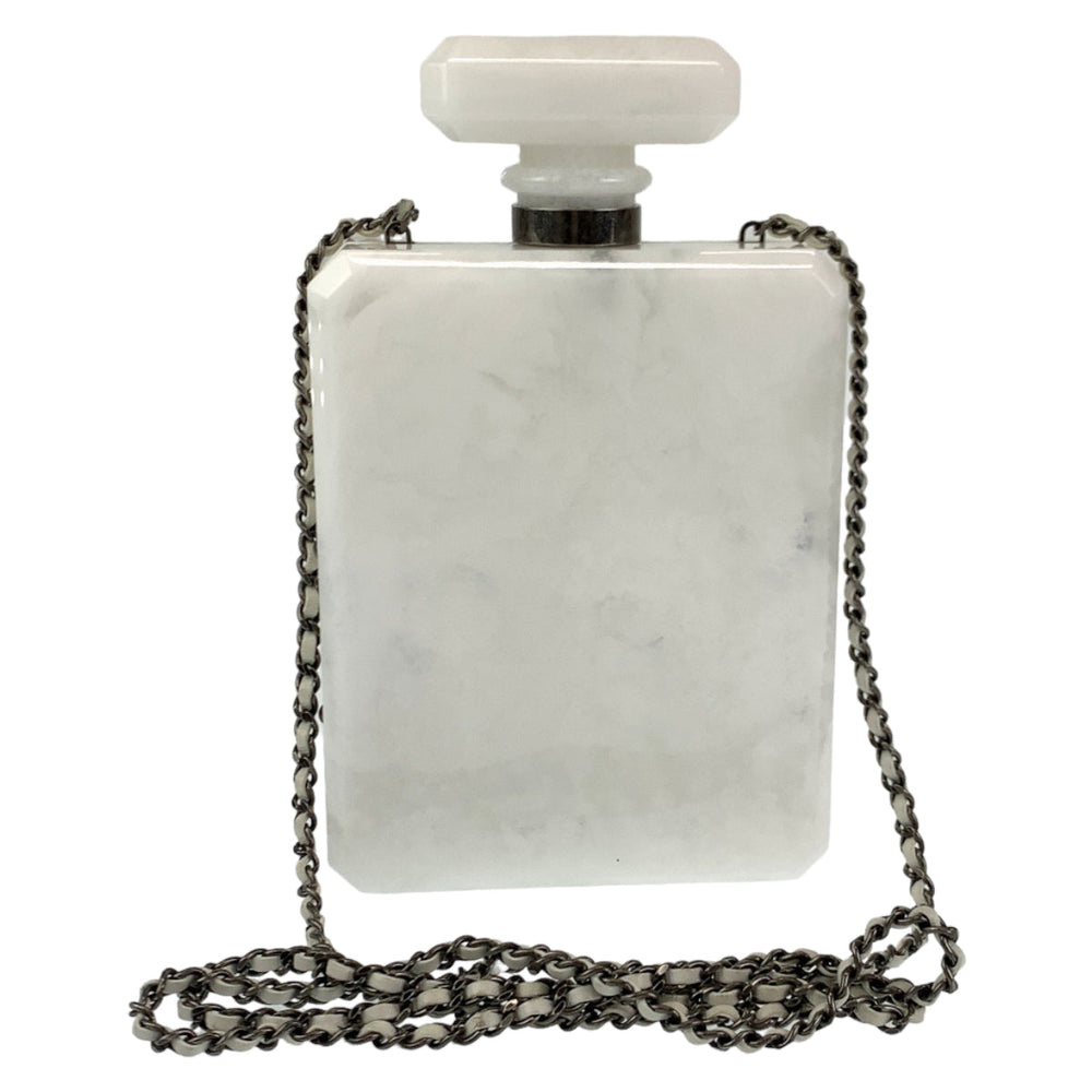 CHANEL Shoulder Bag plastic white Marble pattern 2016Paris-Roma N°5 Parfume Bottle Mini Bag