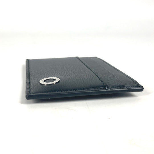 BVLGARI Card Case leather black AMBUSH collaboration AMBUSH logo mens Used Authentic