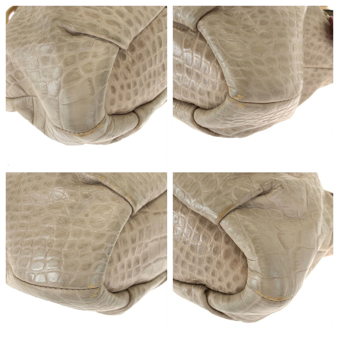 COACH Tote Bag 18602 leather beige Madison embossed