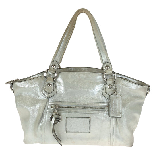 COACH Tote Bag 16285 leather white Poppy