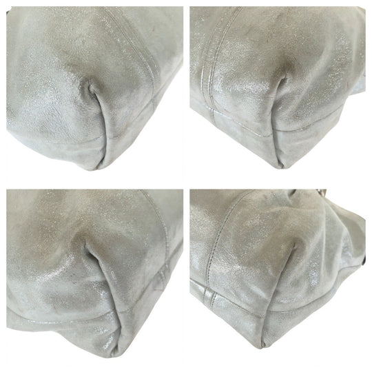 COACH Tote Bag 16285 leather white Poppy