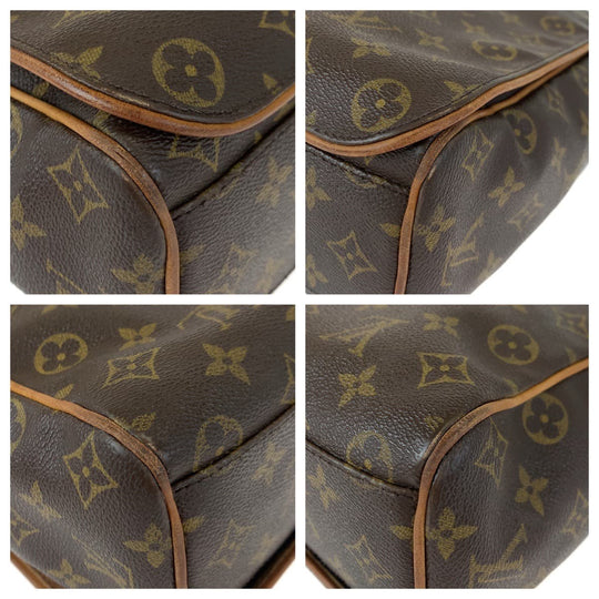 LOUIS VUITTON Shoulder Bag M45257 PVC Brown Shoulder Bag Crossbody Messenger Bag Monogram Abbesses mens Used Authentic