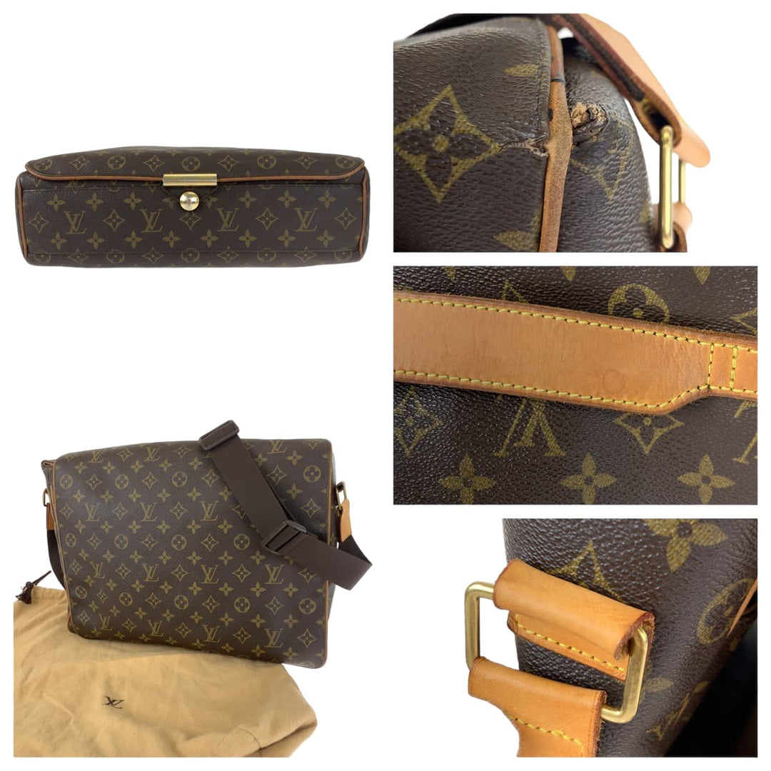 LOUIS VUITTON Shoulder Bag M45257 PVC Brown Shoulder Bag Crossbody Messenger Bag Monogram Abbesses mens Used Authentic