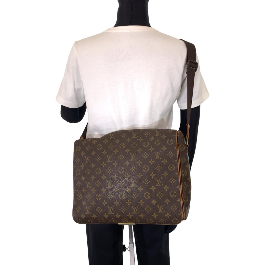 LOUIS VUITTON Shoulder Bag M45257 PVC Brown Shoulder Bag Crossbody Messenger Bag Monogram Abbesses mens Used Authentic