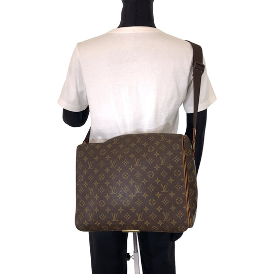 LOUIS VUITTON Shoulder Bag M45257 PVC Brown Shoulder Bag Crossbody Messenger Bag Monogram Abbesses mens Used Authentic