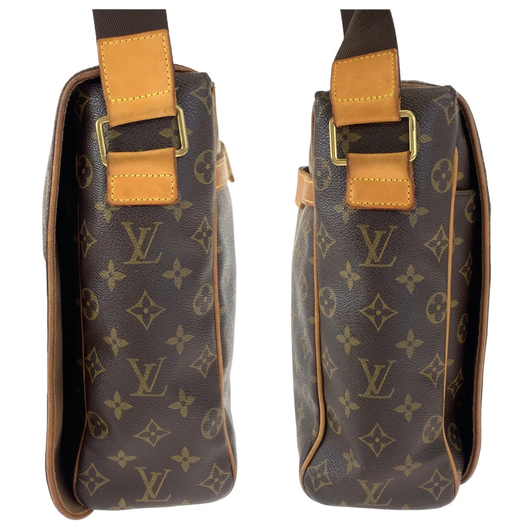 LOUIS VUITTON Shoulder Bag M45257 PVC Brown Shoulder Bag Crossbody Messenger Bag Monogram Abbesses mens Used Authentic