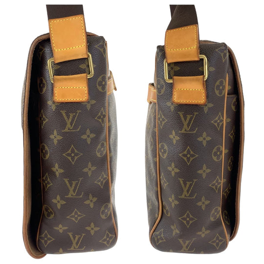LOUIS VUITTON Shoulder Bag M45257 PVC Brown Shoulder Bag Crossbody Messenger Bag Monogram Abbesses mens Used Authentic