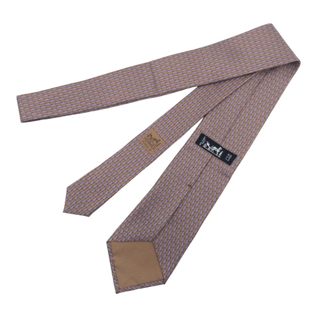 HERMES tie 7143 FA silk purple By color Overall handle