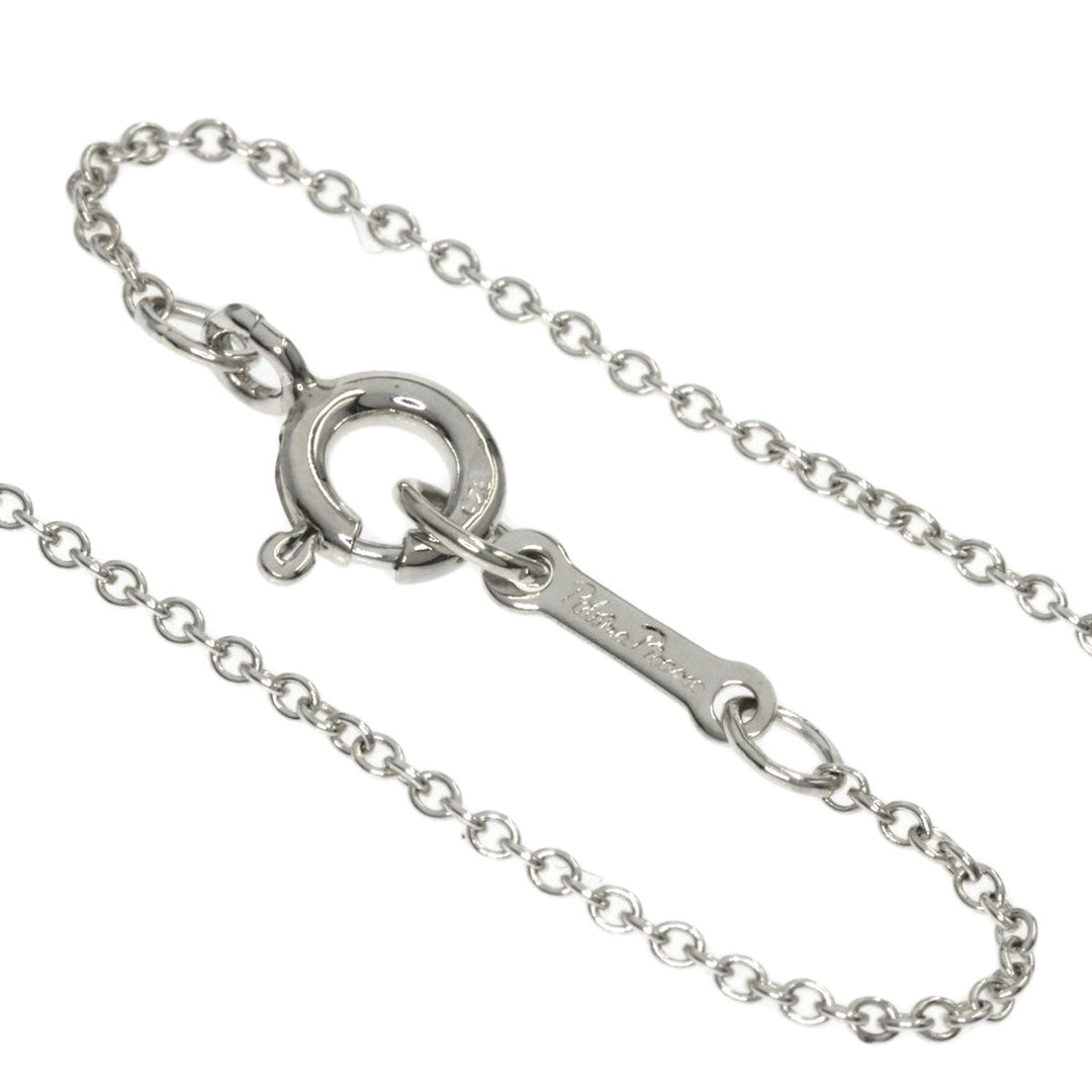 TIFFANY&Co. Necklace SV Silver Initial V Women Used Authentic