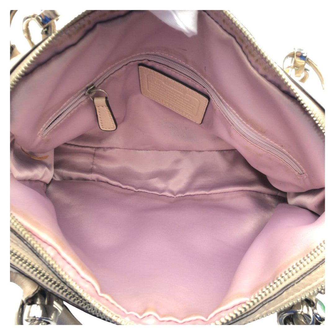 COACH Shoulder Bag F22304 leather beige Christine