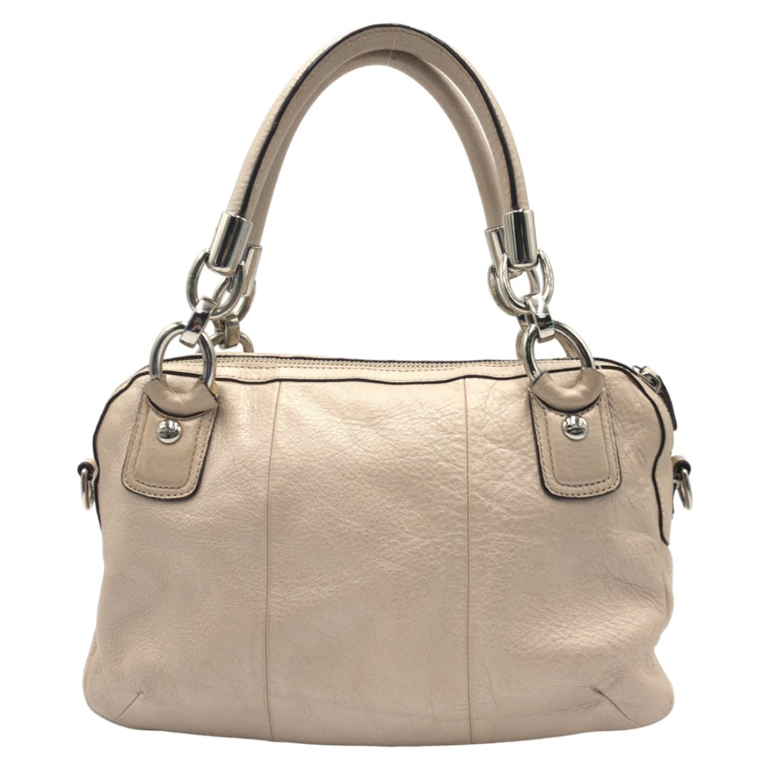 COACH Shoulder Bag F22304 leather beige Christine