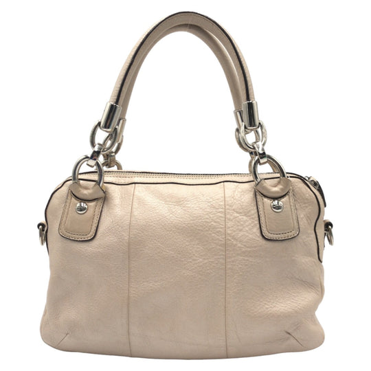 COACH Shoulder Bag F22304 leather beige Christine