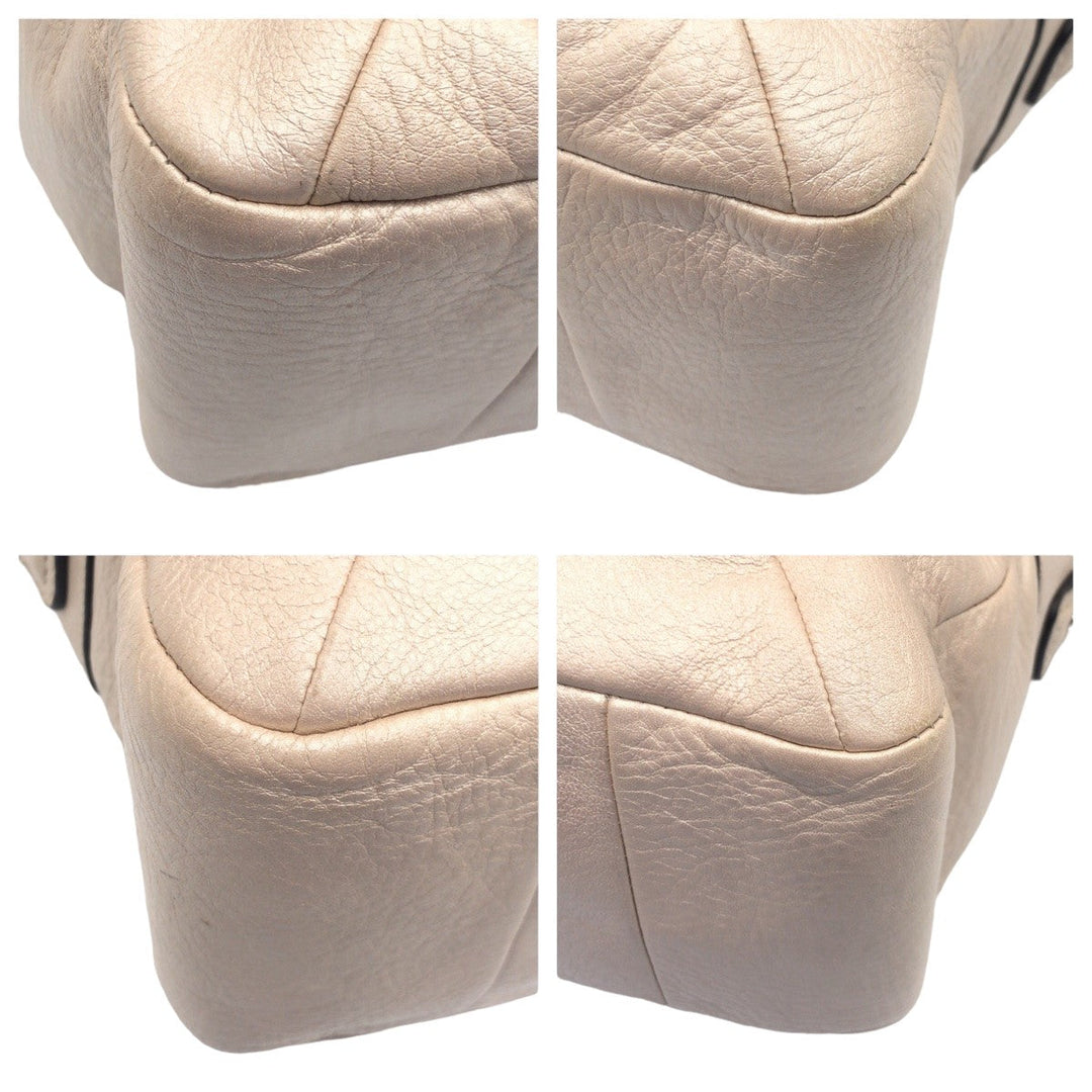 COACH Shoulder Bag F22304 leather beige Christine