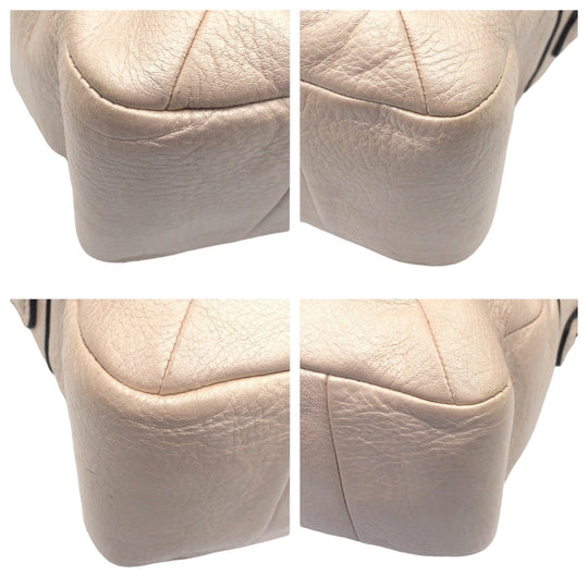 COACH Shoulder Bag F22304 leather beige Christine