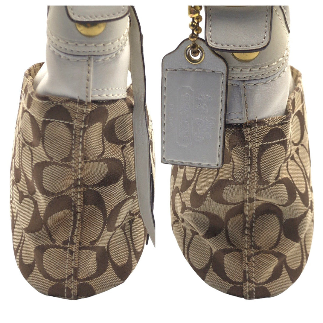 COACH Shoulder Bag F11444 canvas Brown Signature