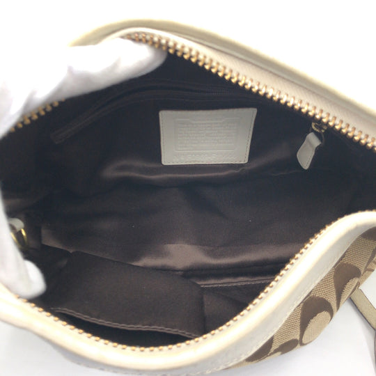 COACH Shoulder Bag F11444 canvas Brown Signature