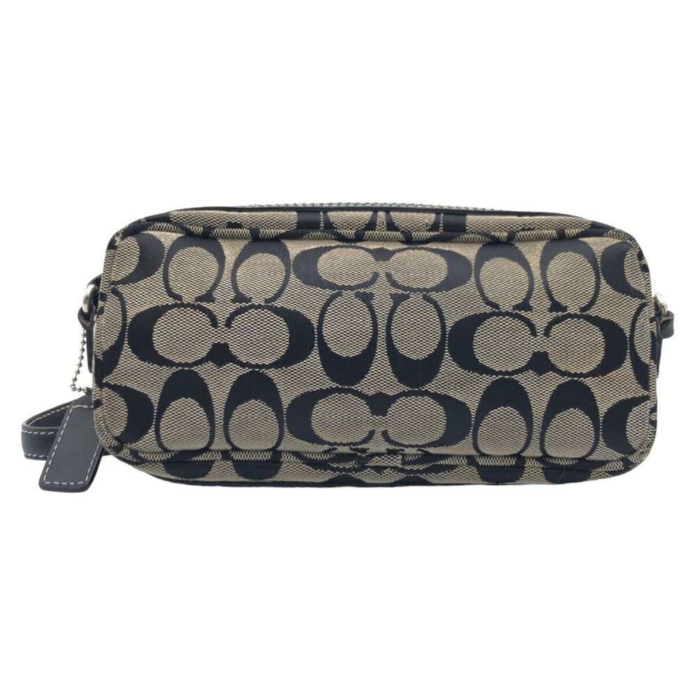 COACH Shoulder Bag 6073 canvas black Signature