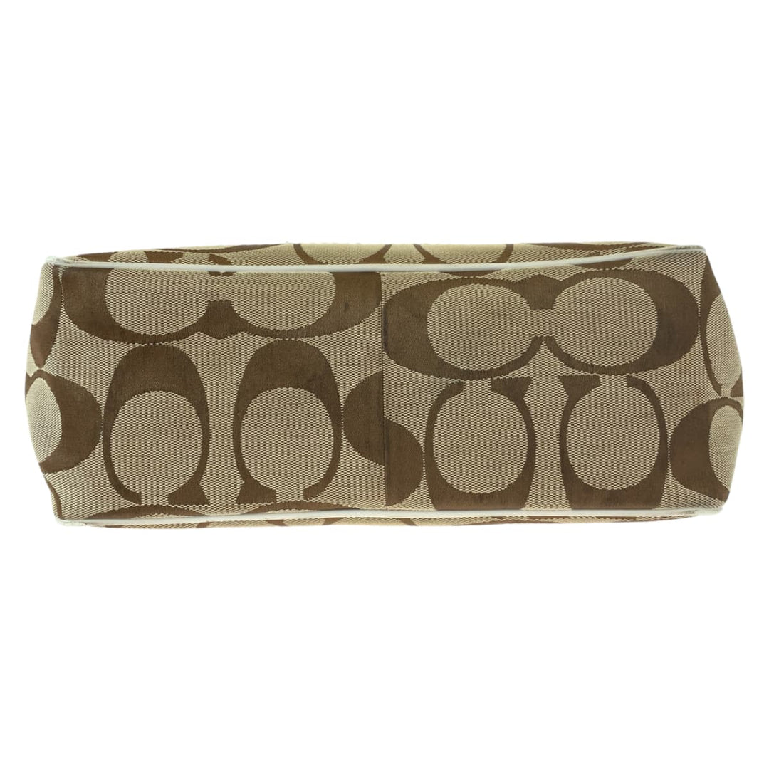 COACH Tote Bag 7874 canvas beige Signature Embossing