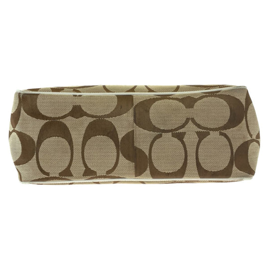 COACH Tote Bag 7874 canvas beige Signature Embossing