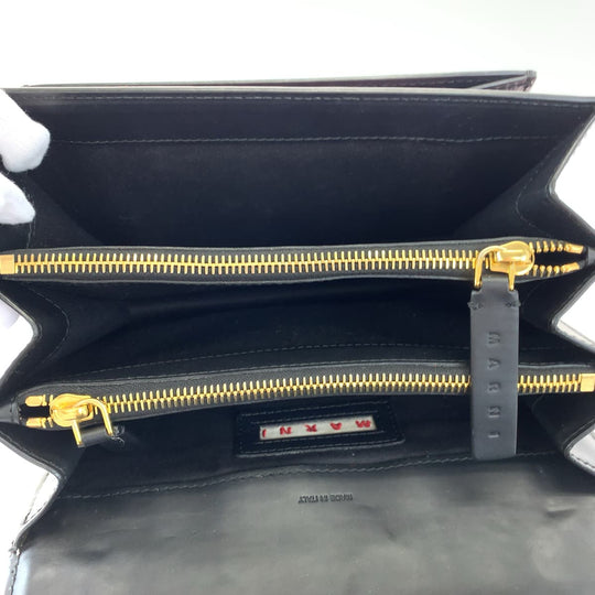MARNI Shoulder Bag Calfskin multicolor Shoulder Bag Crossbody Bag Trunk Medium Bag Women Used Authentic
