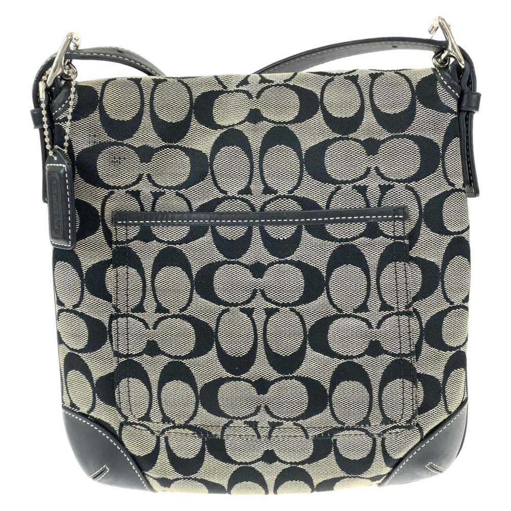 COACH Shoulder Bag 6079 canvas black Signature
