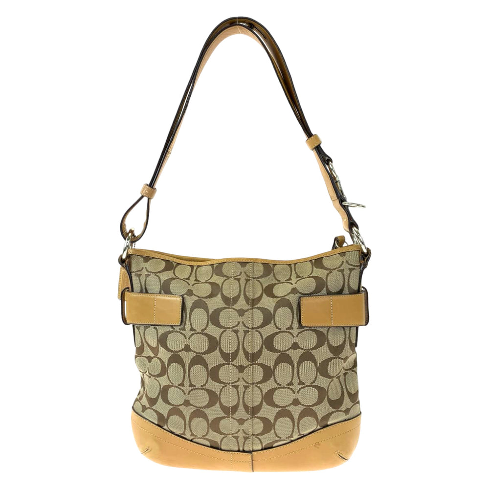 COACH Shoulder Bag F03574 canvas Brown Signature