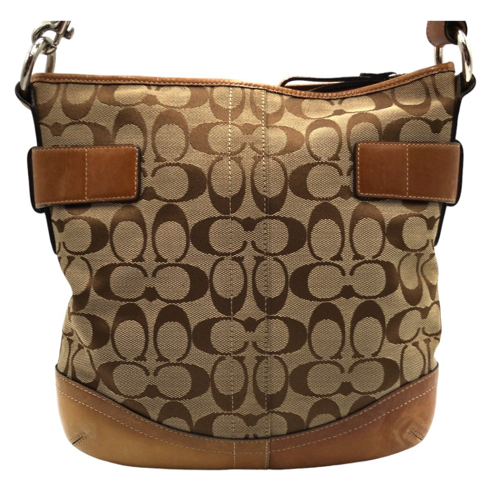 COACH Shoulder Bag F03574 canvas Brown Signature