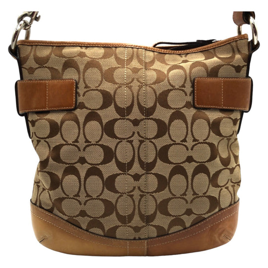 COACH Shoulder Bag F03574 canvas Brown Signature