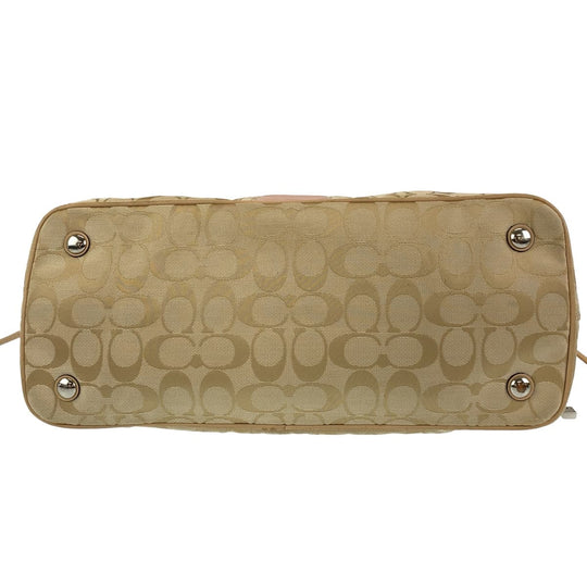 COACH Tote Bag canvas beige Signature