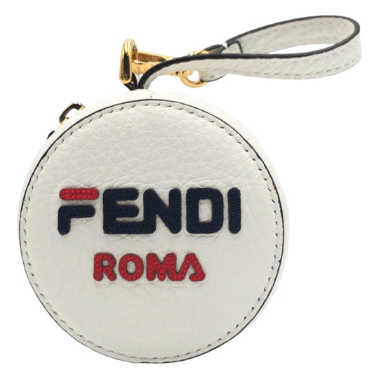 FENDI Backpack Nylon white Foldable Backpack Eco Bag Unisex FILA collaboration With porch Women Used Authentic