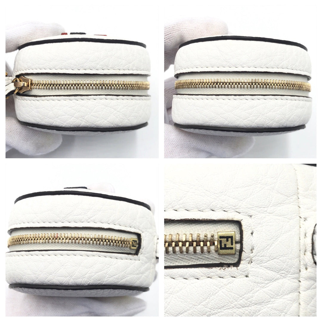 FENDI Backpack Nylon white Foldable Backpack Eco Bag Unisex FILA collaboration With porch Women Used Authentic