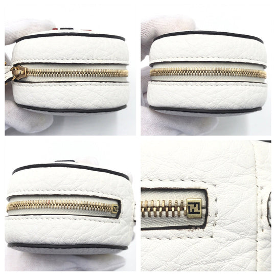 FENDI Backpack Nylon white Foldable Backpack Eco Bag Unisex FILA collaboration With porch Women Used Authentic