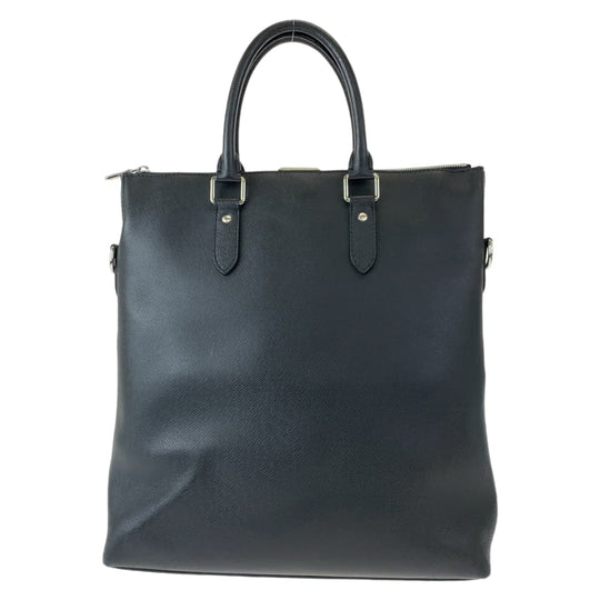LOUIS VUITTON Business bag M33433 Taiga Noir black black Tote Bag Business bag Taiga Anton Tote mens Used Authentic
