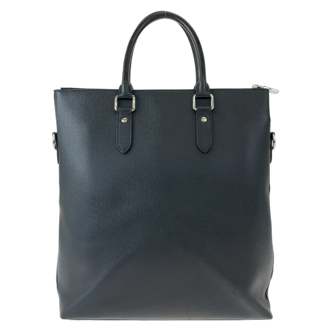 LOUIS VUITTON Business bag M33433 Taiga Noir black black Tote Bag Business bag Taiga Anton Tote mens Used Authentic