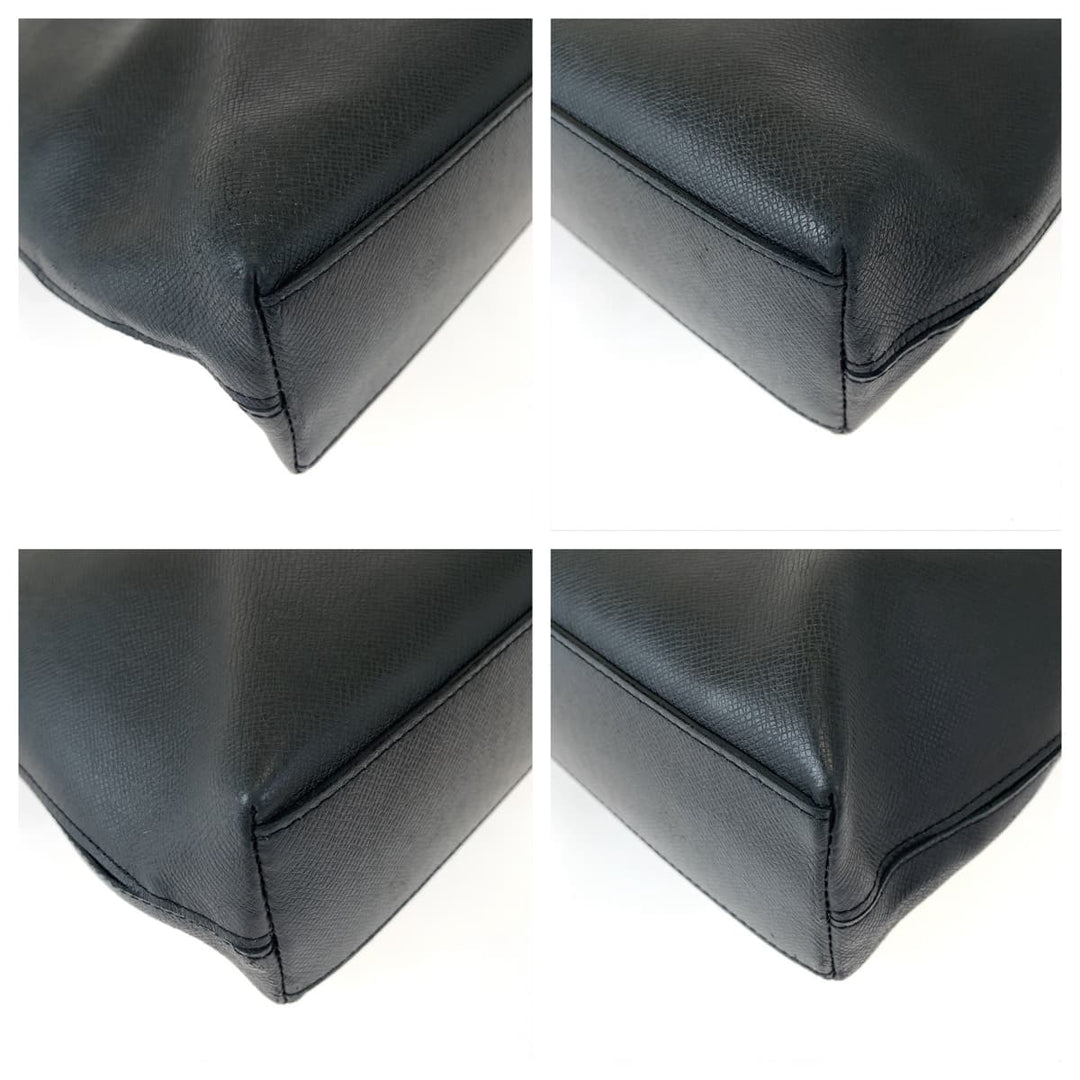 LOUIS VUITTON Business bag M33433 Taiga Noir black black Tote Bag Business bag Taiga Anton Tote mens Used Authentic