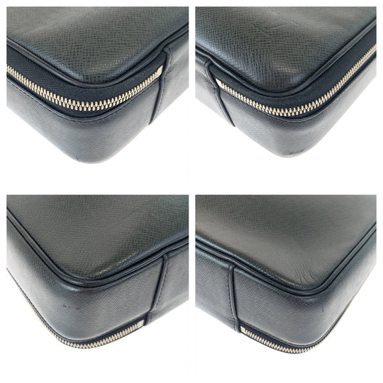 LOUIS VUITTON Shoulder Bag M30832 Calfskin Black black Shoulder Bag Business Bag 2way Taiga Port Ordinatur Odessa Ardoise mens Used Authentic