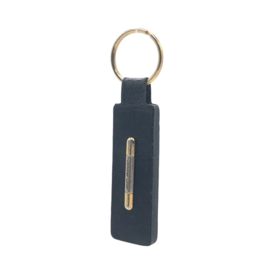 Dior key ring leather black
