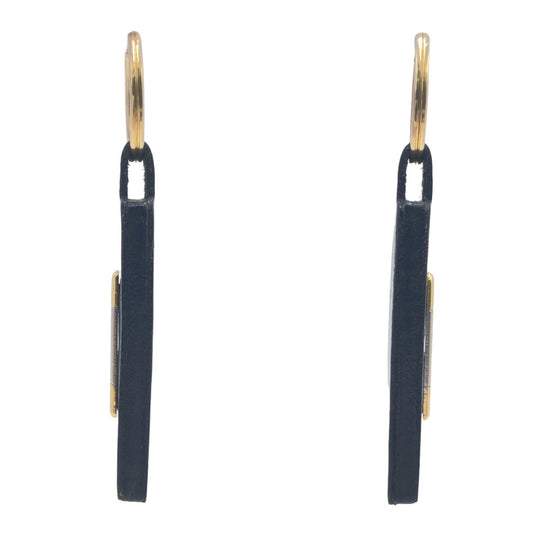 Dior key ring leather black