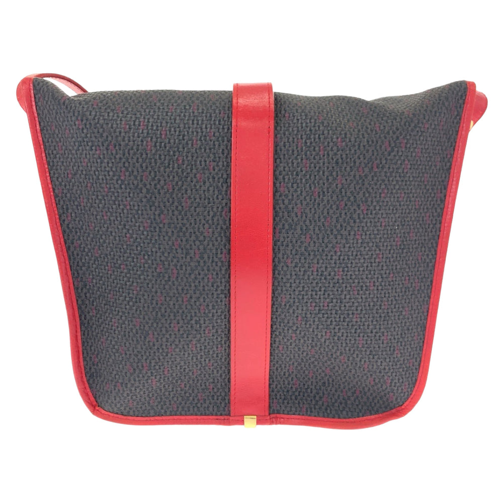 Yves Saint Laurent Shoulder Bag PVC, Leather Gray red Crossbody Shoulder Bag Pochette YSL Women Used Authentic