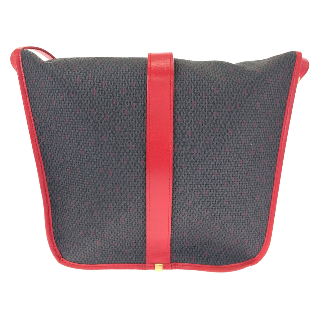 Yves Saint Laurent Shoulder Bag PVC, Leather Gray red Crossbody Shoulder Bag Pochette YSL Women Used Authentic
